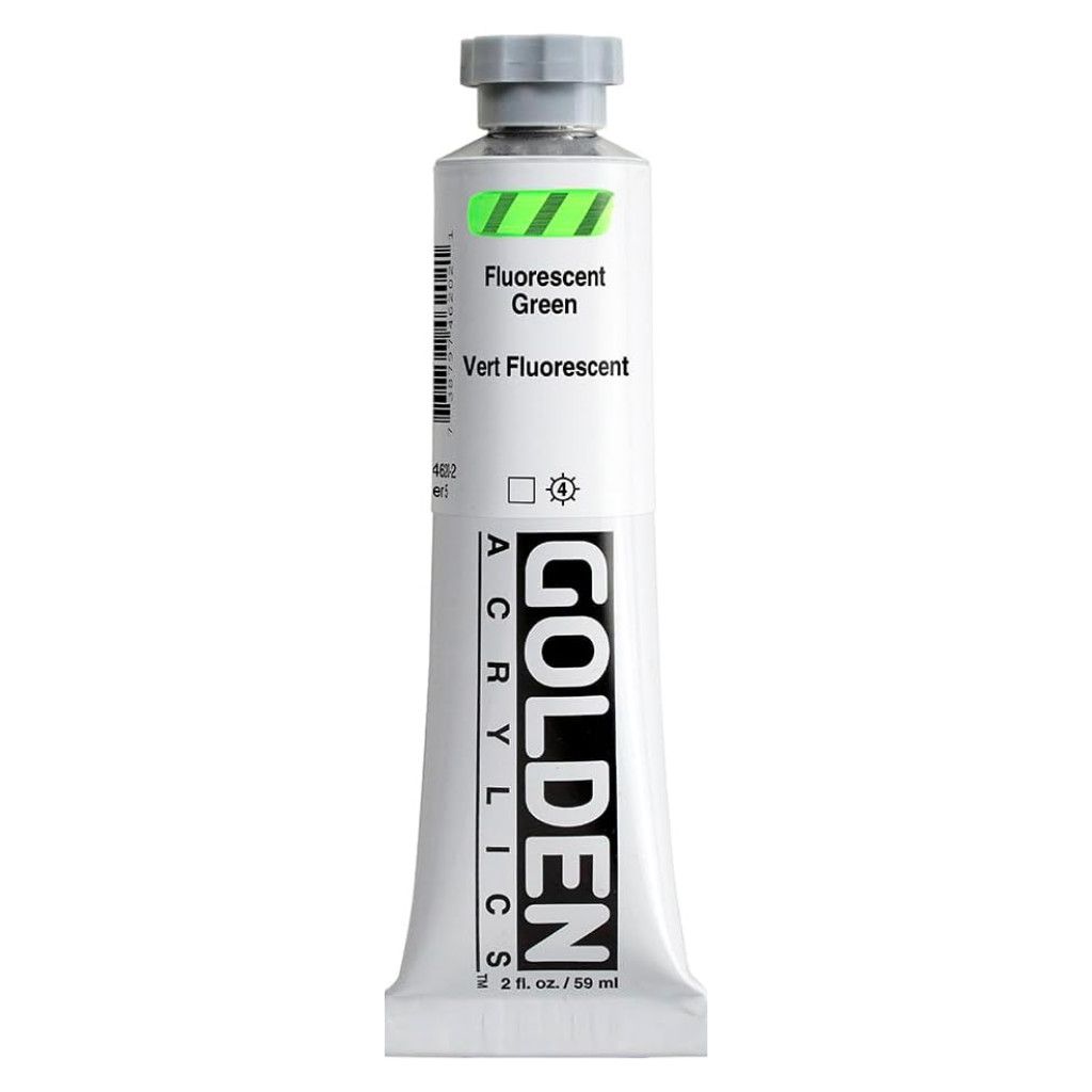 Golden Heavy Body 2oz. Tube Fluorescent Green S5 **ND**
