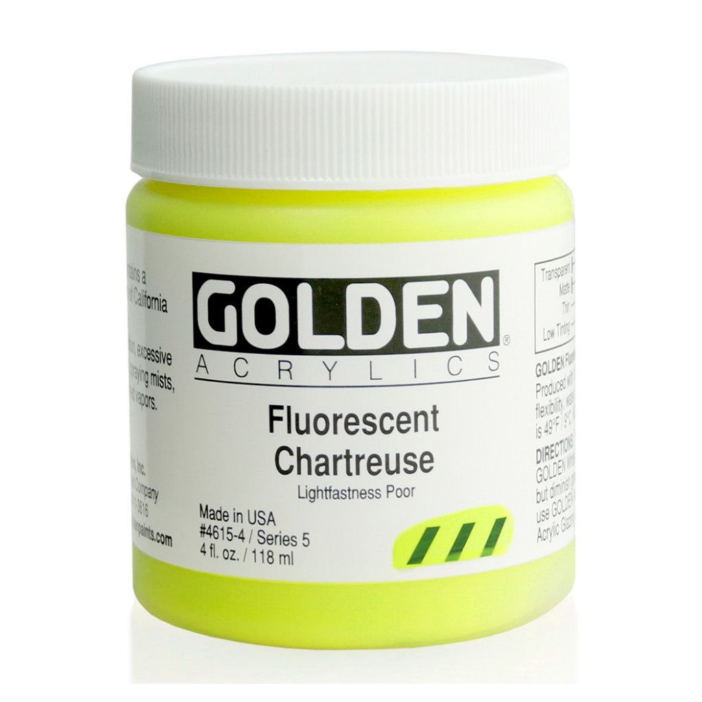 Golden Heavy Body 4oz. Jar Fluorescent Chartreuse S5 **SO** **ND**