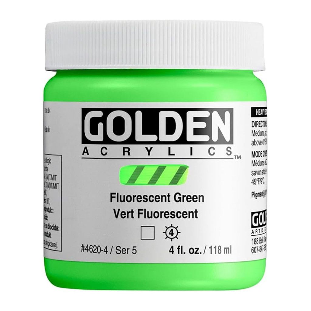 Golden Heavy Body 4oz. Jar Fluorescent Green S5 **SO** **ND**