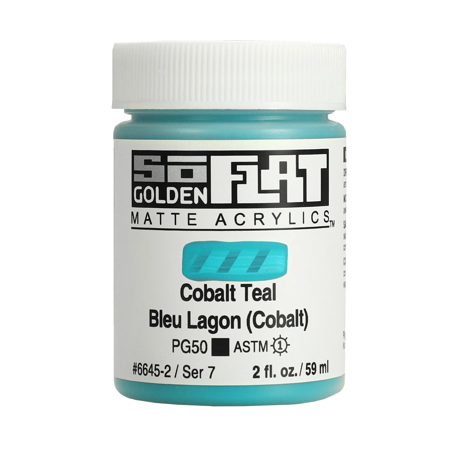 Golden So Flat 2oz. Cobalt Teal S7 **ND**