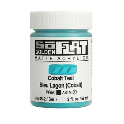 Golden So Flat 2oz. Cobalt Teal S7 **ND**