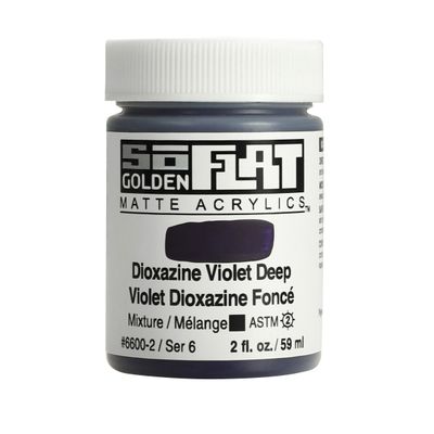 Golden So Flat 2oz. Dioxazine Violet Deep S6 **ND**