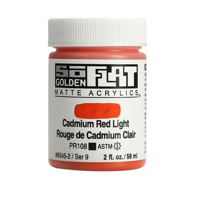 Golden So Flat 2oz. Cadmium Red Light S9 **ND**
