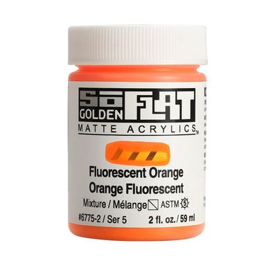 Golden So Flat 2oz. Fluorescent Orange S5 **ND**