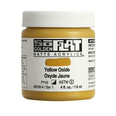 Golden So Flat 4oz. Yellow Oxide S1 **ND**