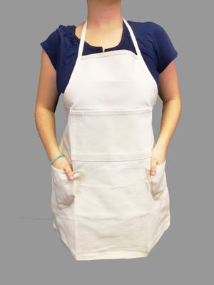 Heinz Jordan Apron White Cotton 36x29