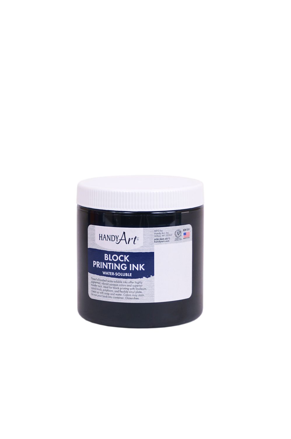 Handy Art Block Printing Ink Black 16oz **ND**