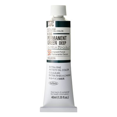Holbein Artists Oil 40ml H280 Perm Green Deep SA