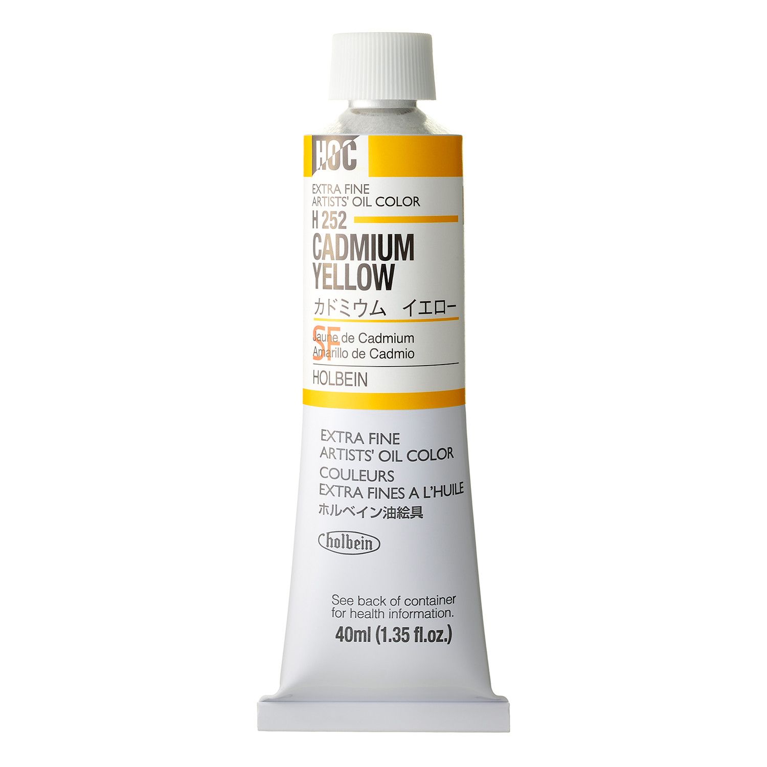 Holbein Artists Oil 40ml H252 Cad Yellow SD