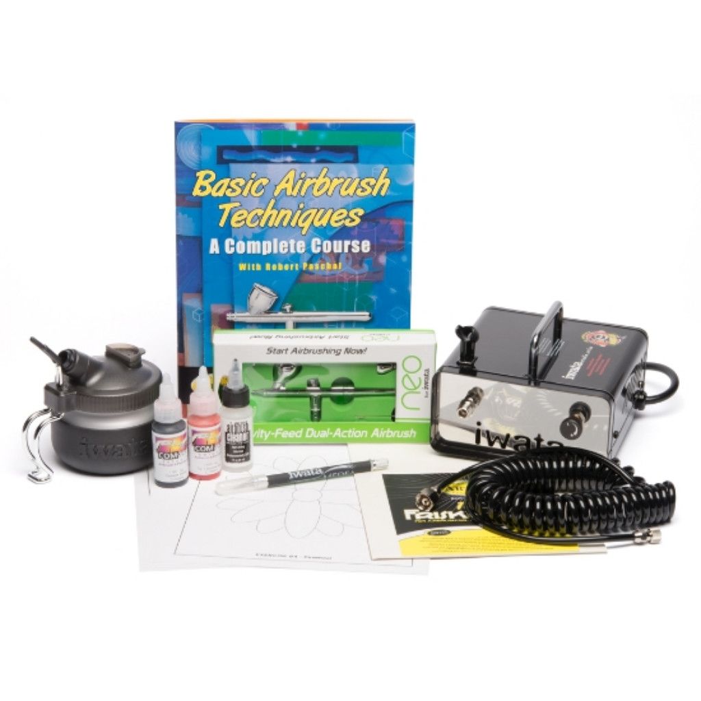 Iwata Airbrush Beginner Set with Gravity Feed Neo **ND**