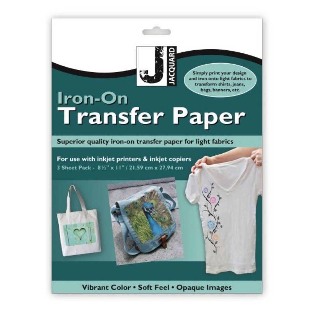 Jacquard Transfer Paper (Light Fabric) 3 sheets **ND**