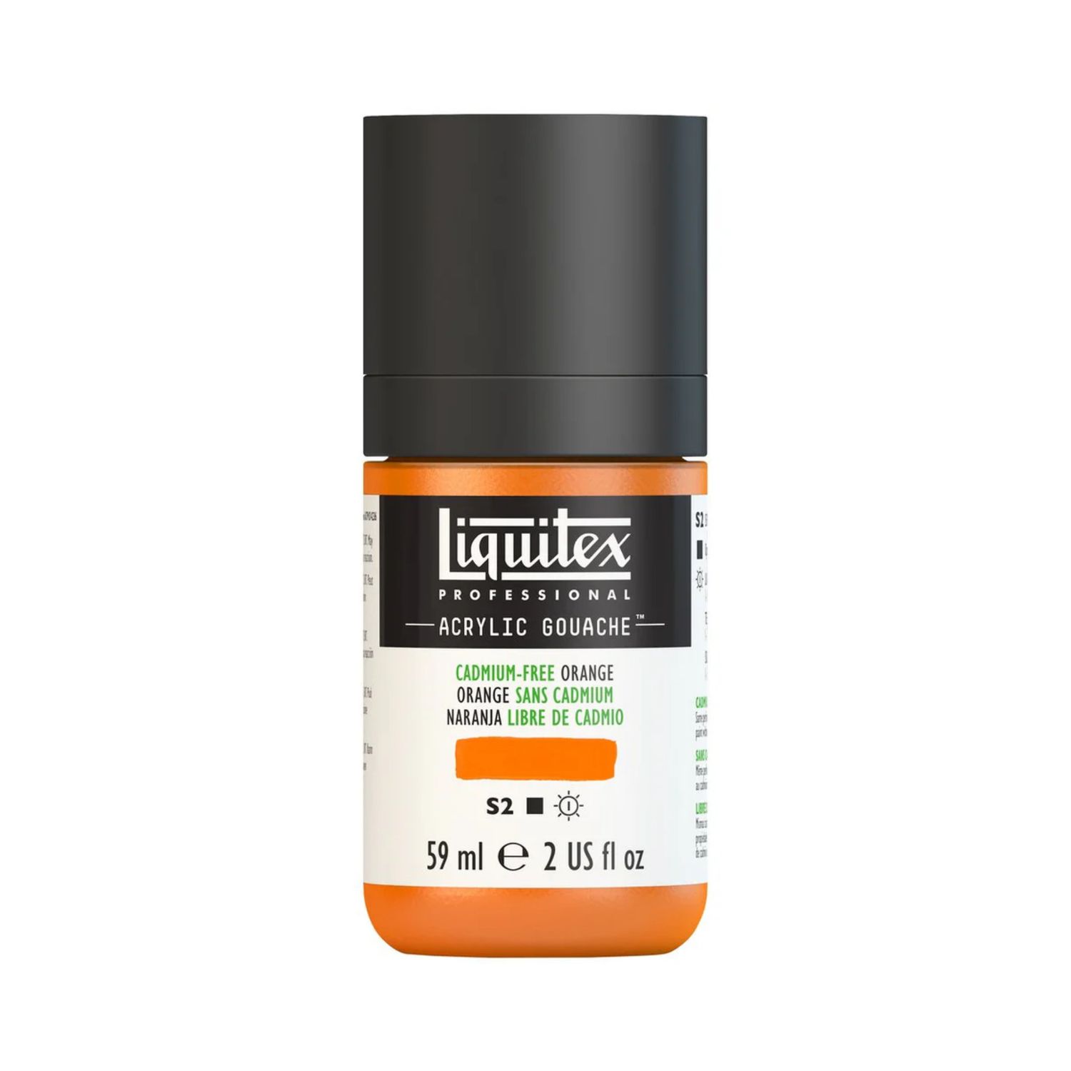Liquitex Acrylic Gouache Cadmium FREE Orange S2 59mL **ND**