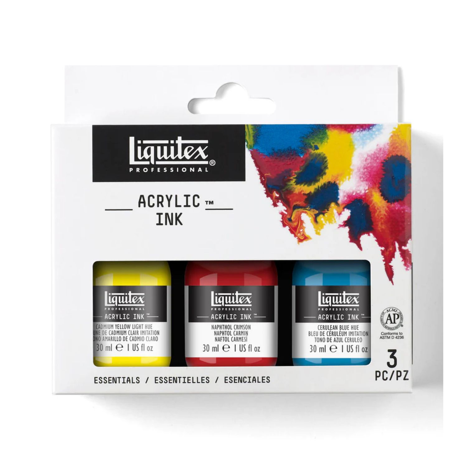 Liquitex Acrylic Ink Set Essentials (3 x 30ml) **ND**