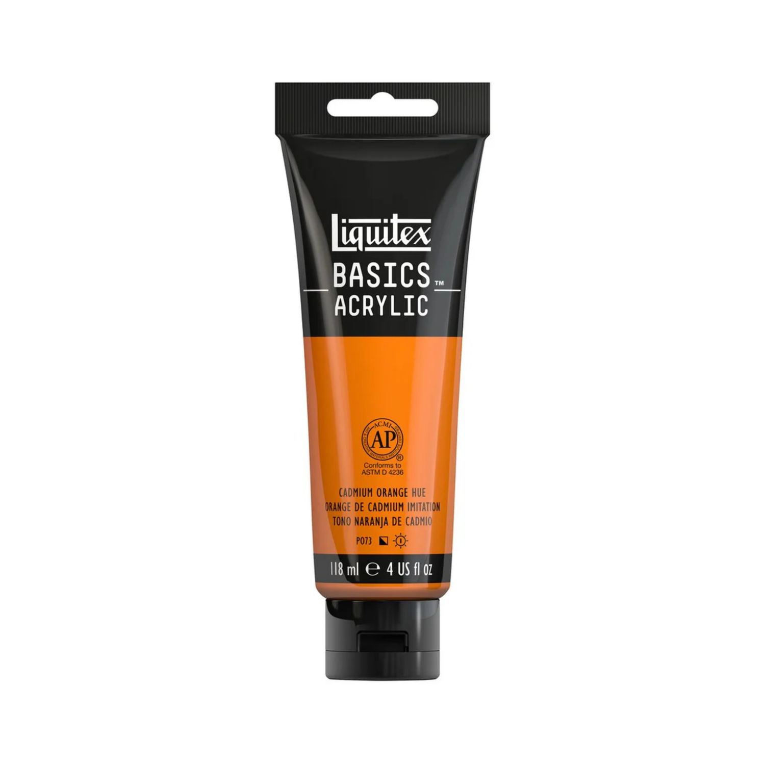 Liquitex BASICS Acrylic 118ml Cadmium Orange Hue *ND*