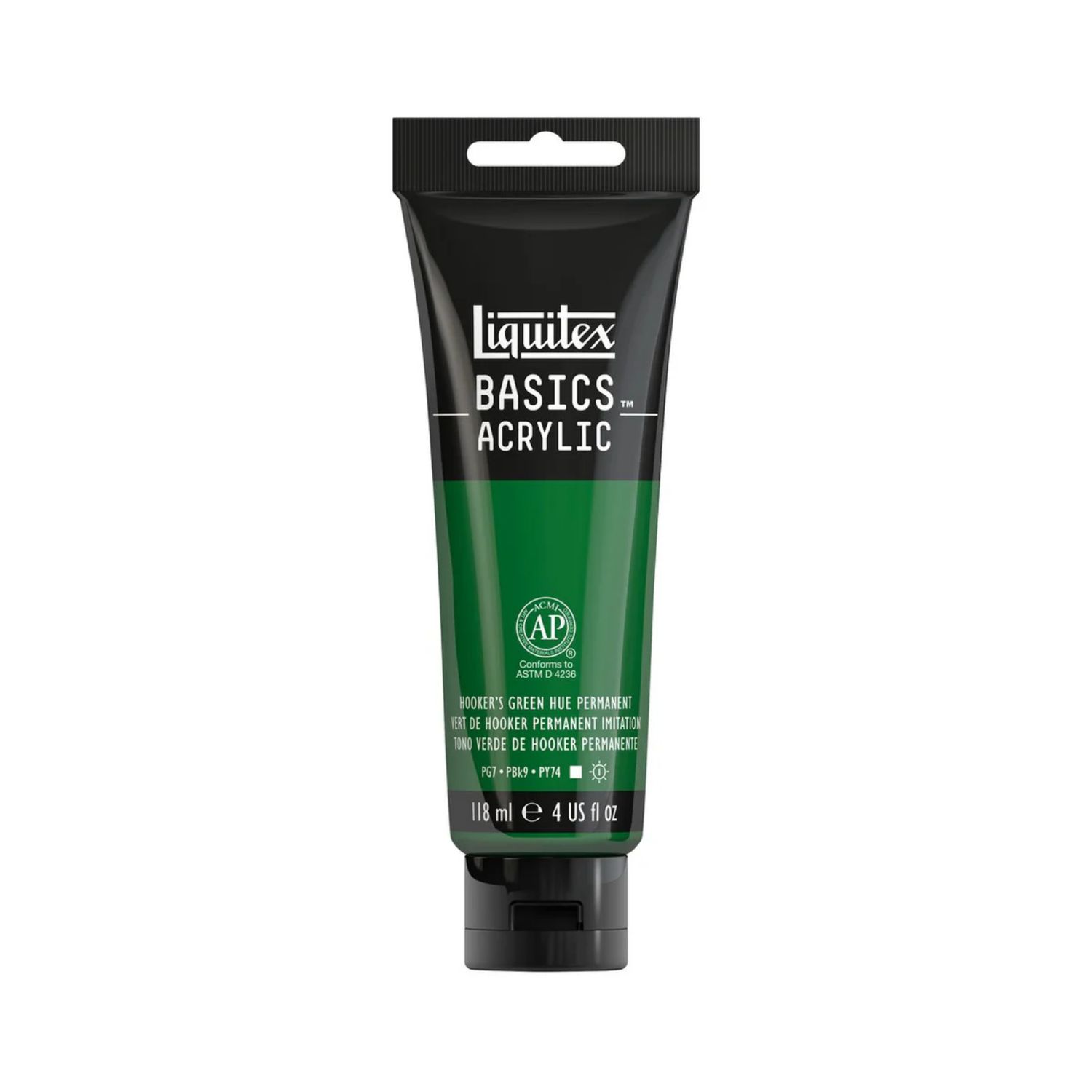 Liquitex BASICS Acrylic 118ml Hooker’s Green Hue Permanent *ND*
