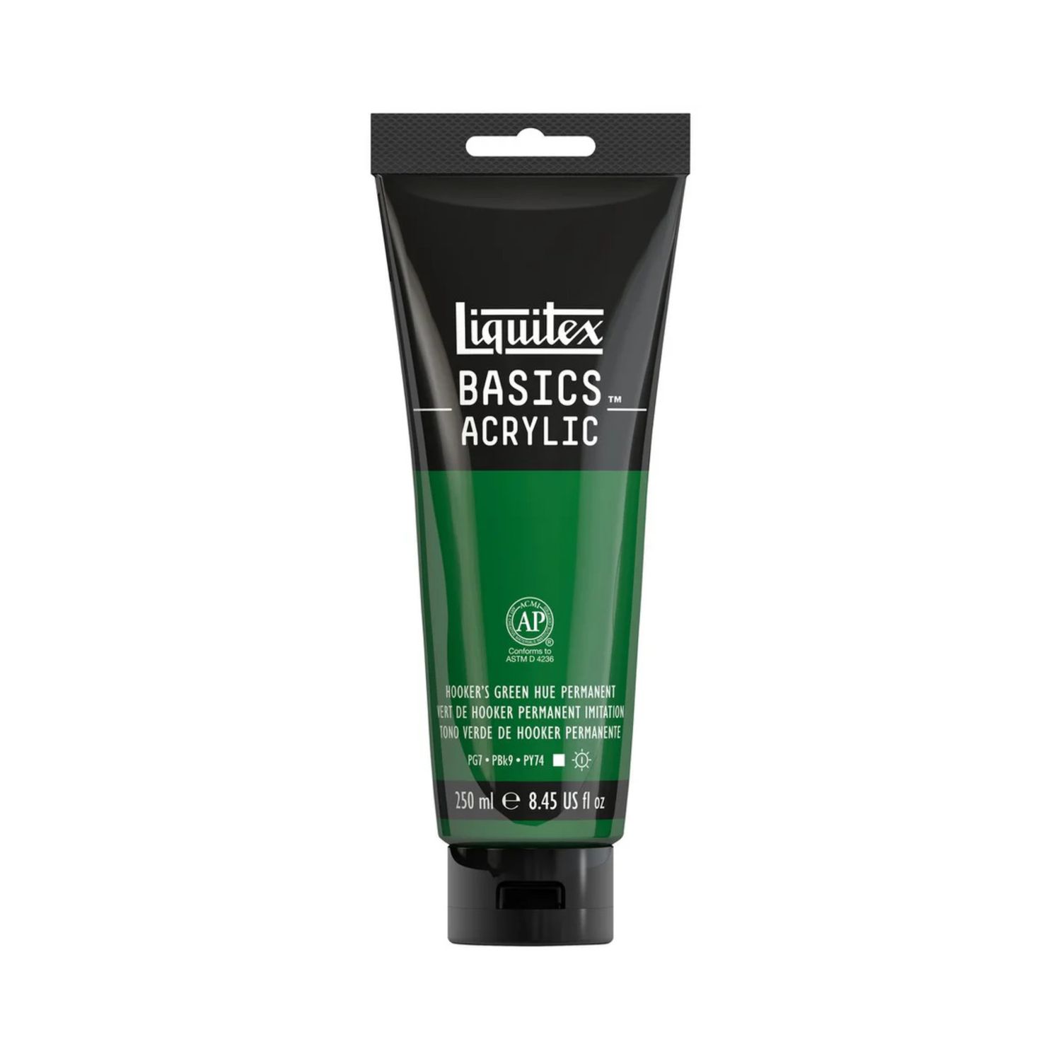 Liquitex BASICS Acrylic 250ml Hooker’s Green Hue Permanent *ND*