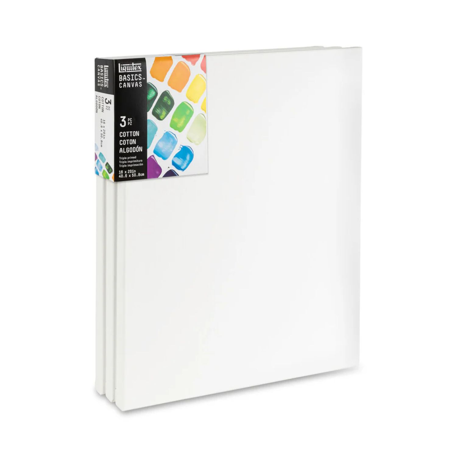 Liquitex BASICS Canvas 3 PACK 16"x 20"