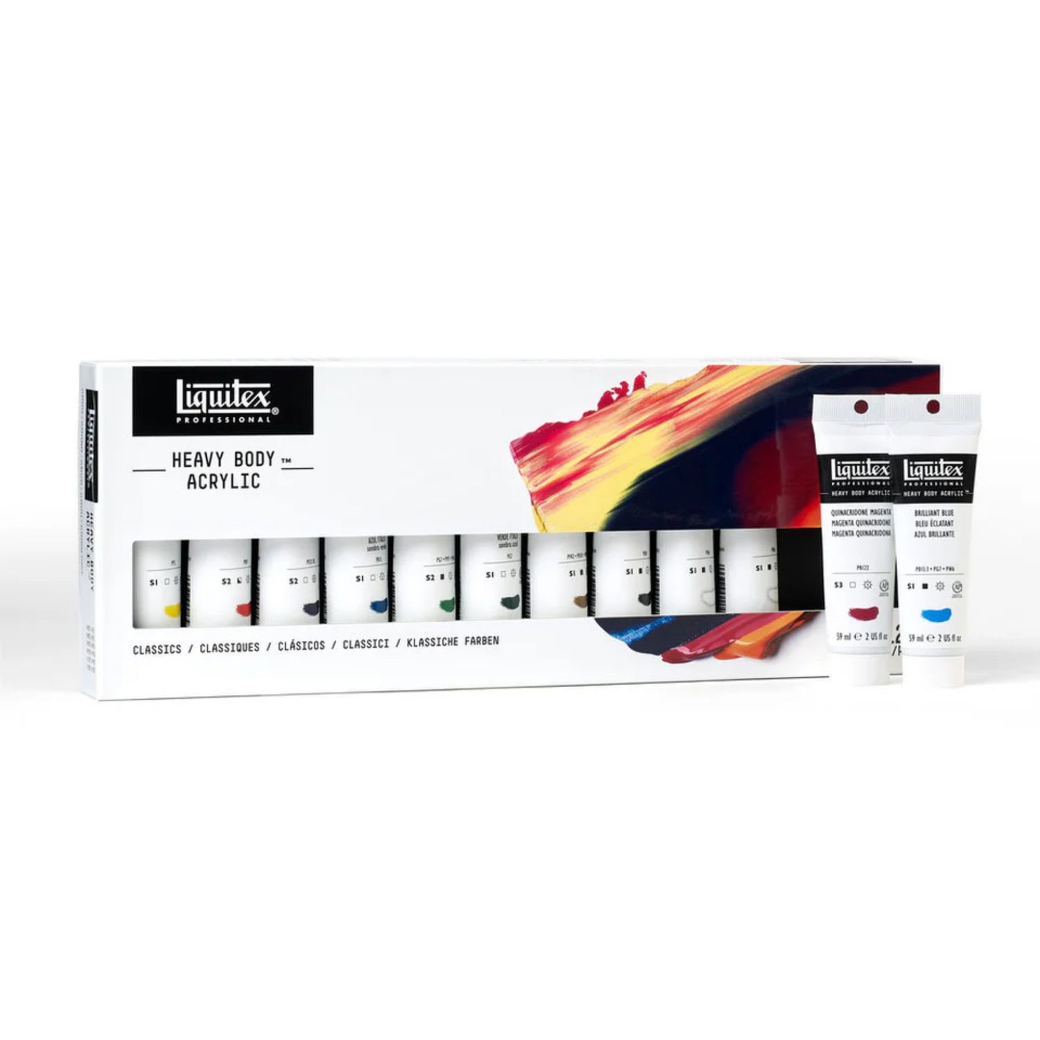 Liquitex Heavy Body Acrylic Set Classic 12x59ml **ND**