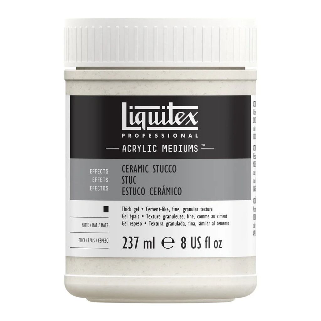 Liquitex Medium Gel Texture Ceramic Stucco 237 ml  **ND**
