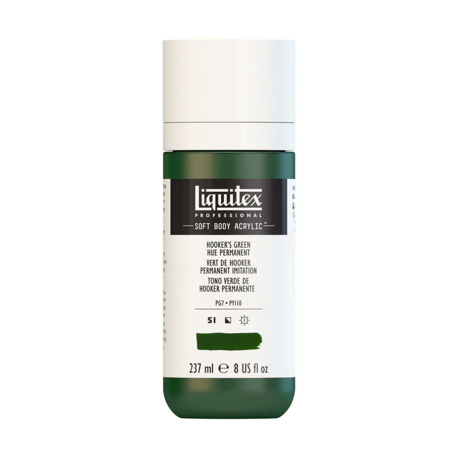 Liquitex Soft Body Acrylic 8oz. Jar Hooker's Green Hue Permanent S1 **ND**