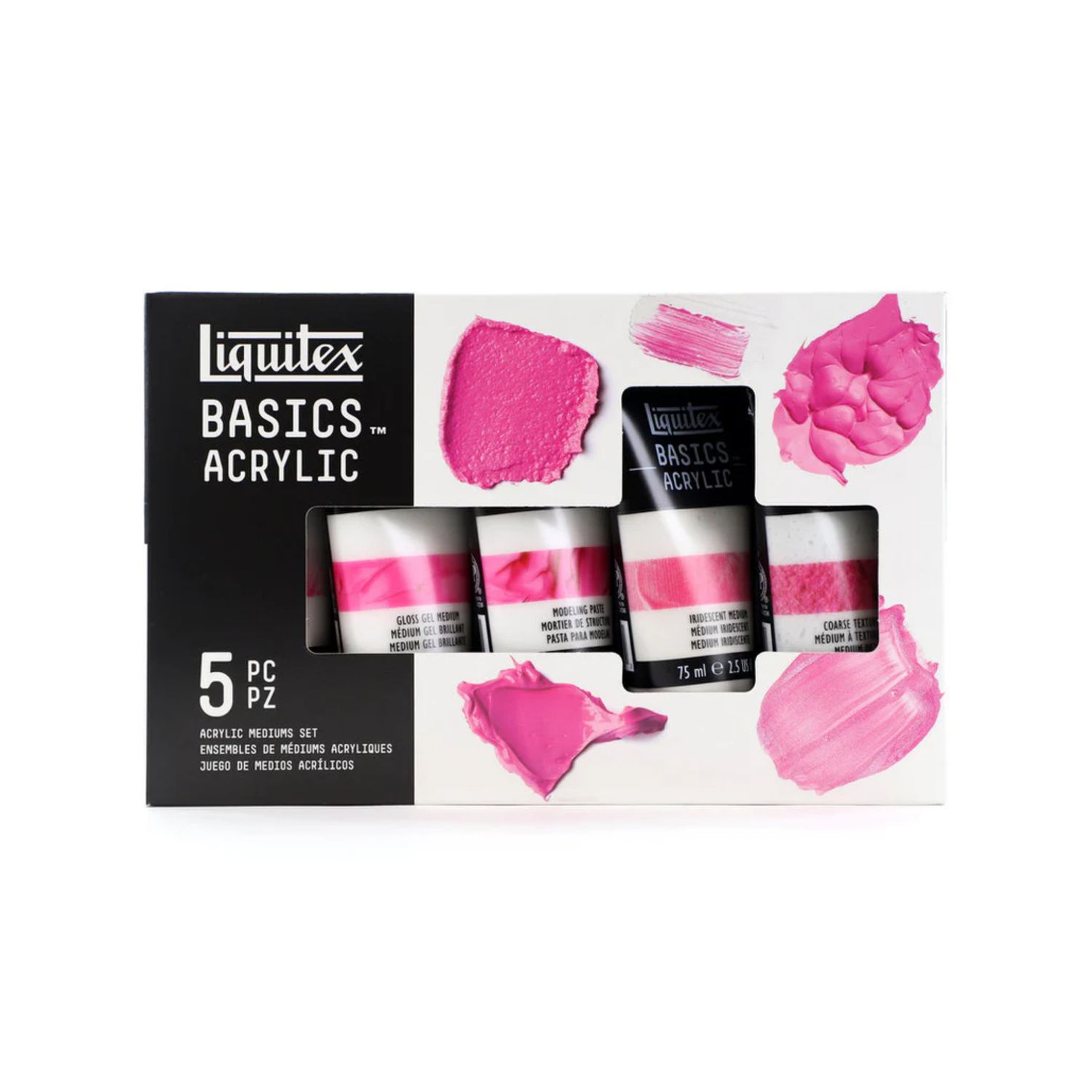 Liquitex BASICS Acrylic Mediums Set 5x75ml **ND**