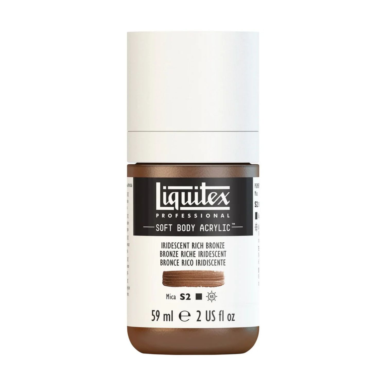 Liquitex Soft Body Acrylic 2oz. Jar Iridescent Rich Bronze S2 **ND**