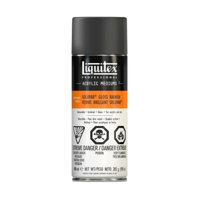 Liquitex Varnish Soluvar Gloss Spray 295g **ND**