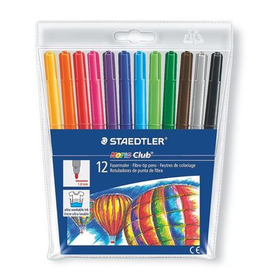 Markers Fibre Tipped Pens Staedtler 12 Pack