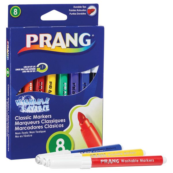 Prang Markers Washable Classic 8 Colour Set (80680)