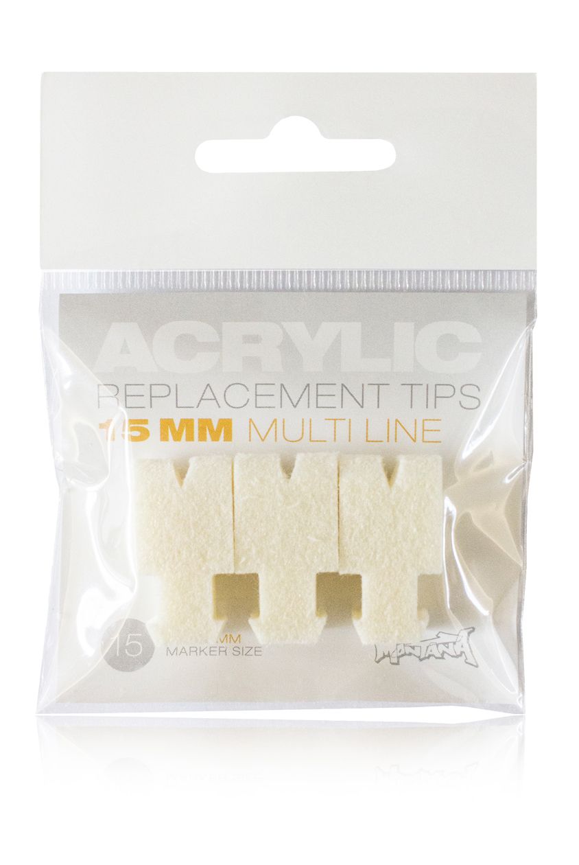 Montana Acrylic Paint Markers Nibs - Multi-line 15mm - 2pk **ND**
