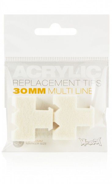 Montana Acrylic Paint Markers Nibs - Multi-line 30mm - 2pk **ND**