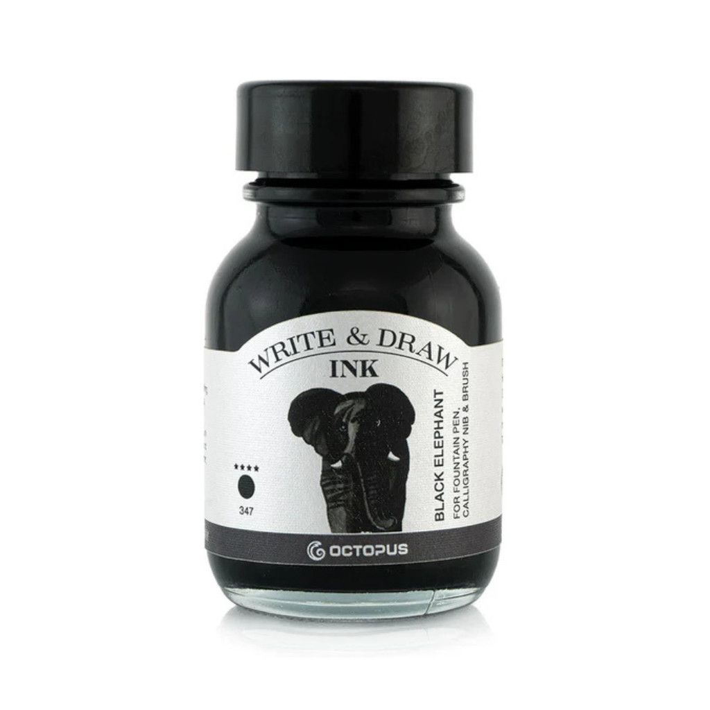 Octopus Write &amp; Draw Ink 50ml - Black Elephant