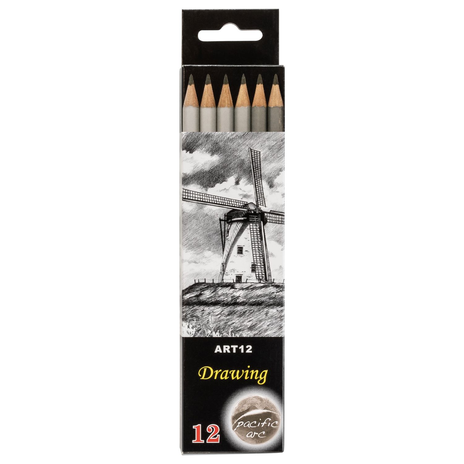 Pacific Arc Drawing Pencil Set 6 Grades H-6B