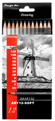 Pacific Arc Drawing Pencil Set 12 Grades 2H-12B