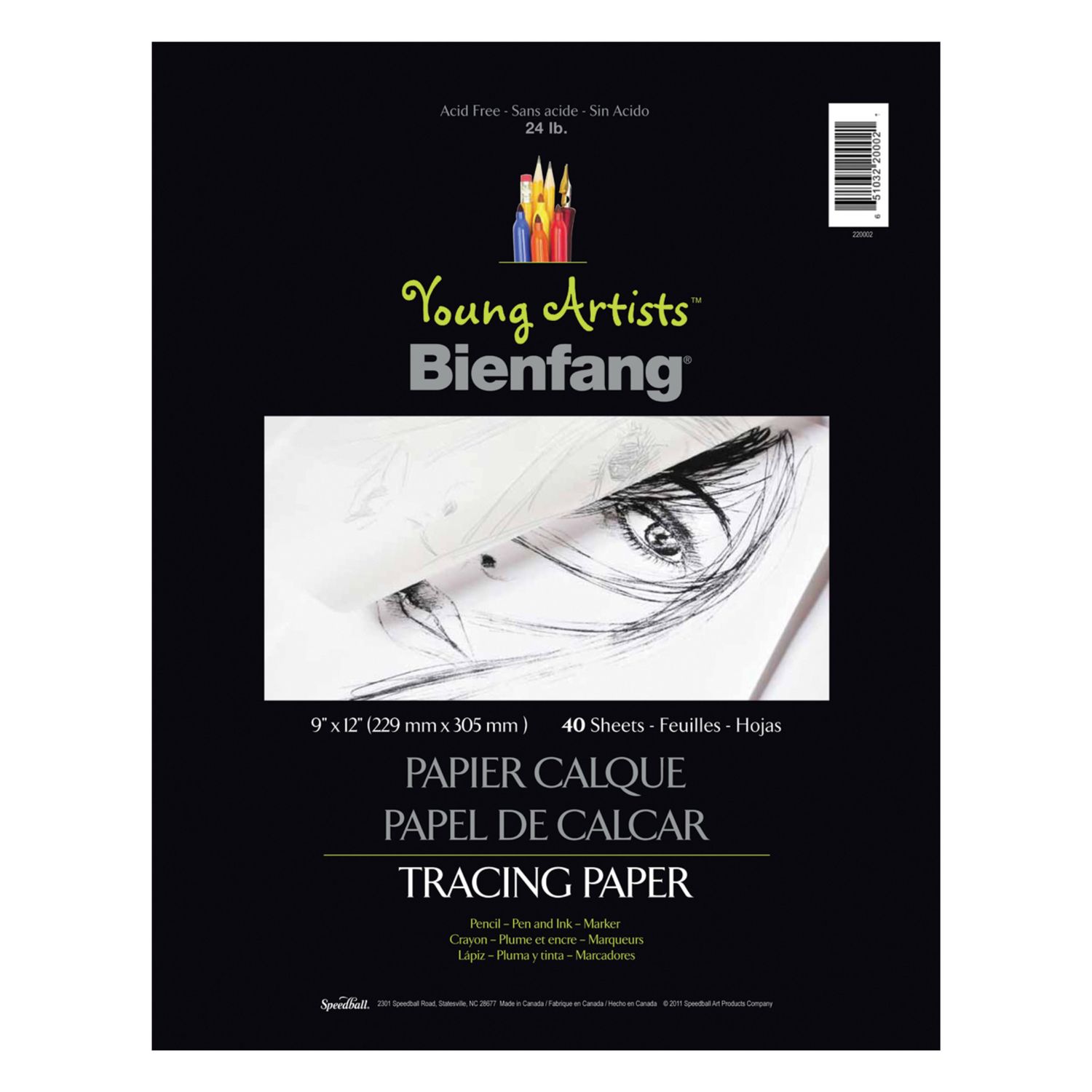 Pad Young Artists Tracing Paper 9x12"