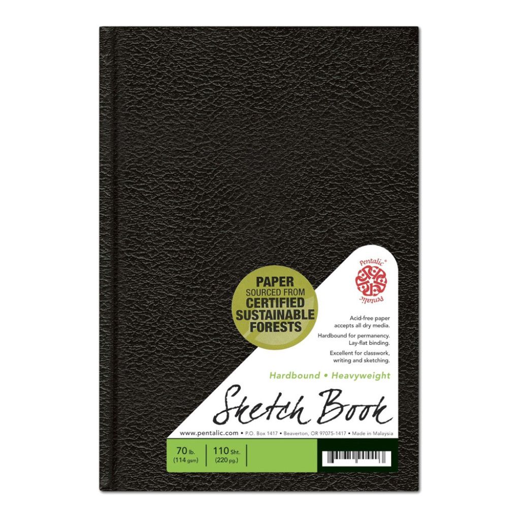 Pentalic Sketchbook Hardcover 8.5 x 11 70lb 110shts
