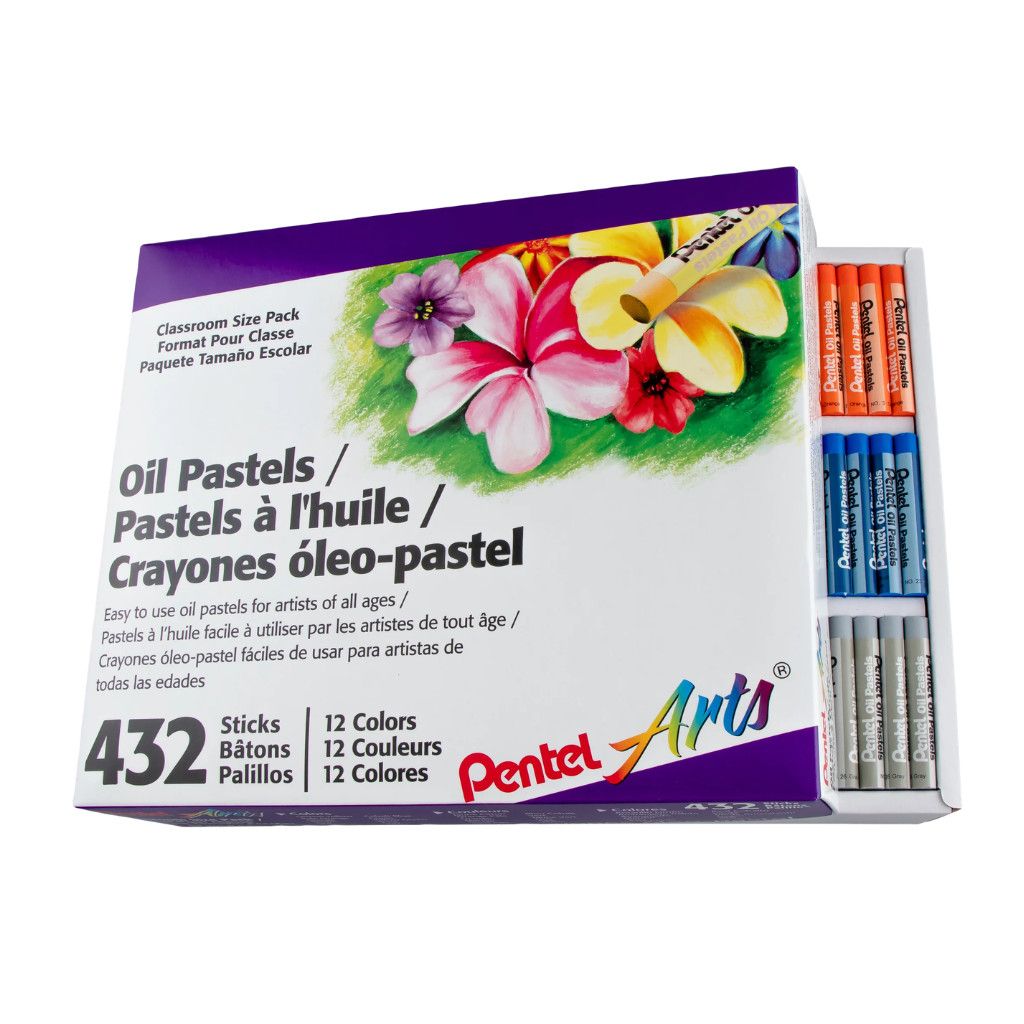 Pentel Oil Pastel Set of 432 Classroom size pack **SO**