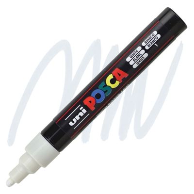 POSCA Acrylic Marker PC-5M MEDIUM WHITE **ND**