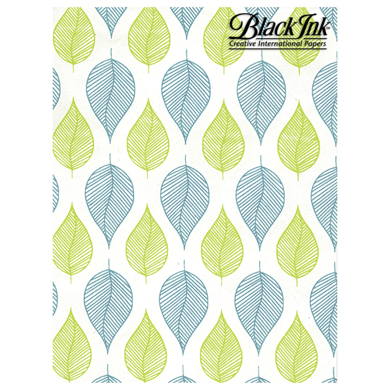 Paper Tea Leaves -  turquoise/lime **ND-SO**