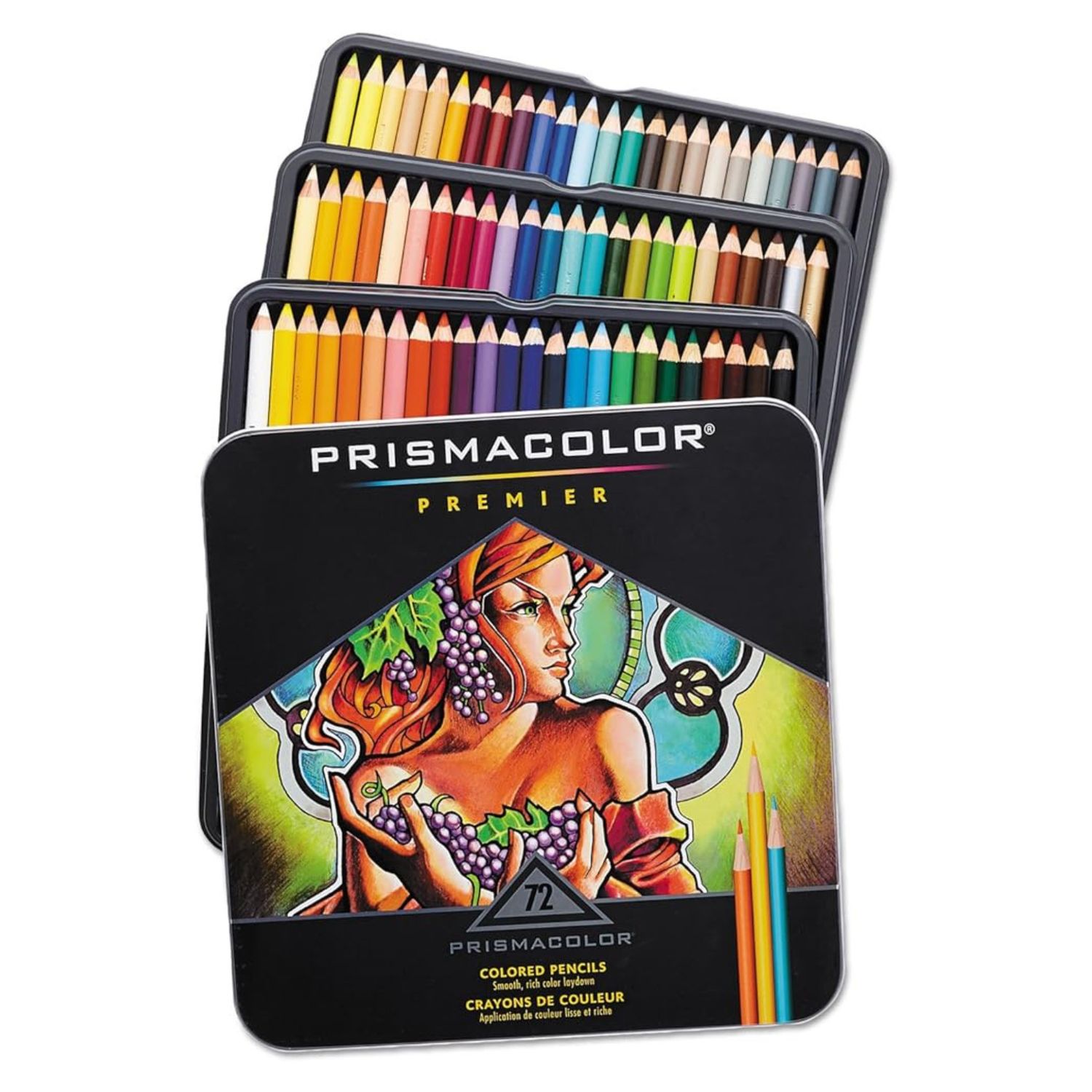 Prismacolor Premier Colored Pencil Set of 72 Colour in Tin (3599TN) *ND*