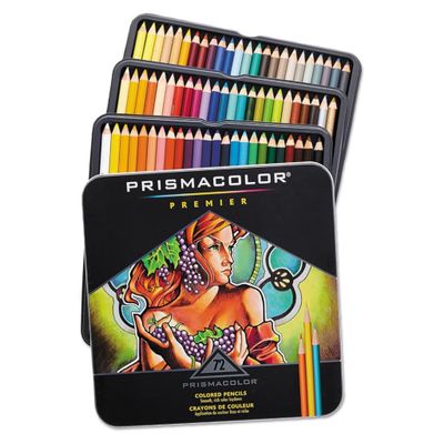 Prismacolor Premier Colored Pencil Set of 72 Colour in Tin (3599TN) *ND*