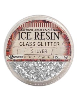Ranger Ice Resin German Glass Glitter Silver **ND**