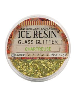 Ranger Ice Resin German Glass Glitter Chartreuse **ND**