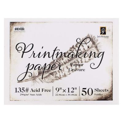 Richeson Printmaking Paper #135 50 shts 9"x 12"