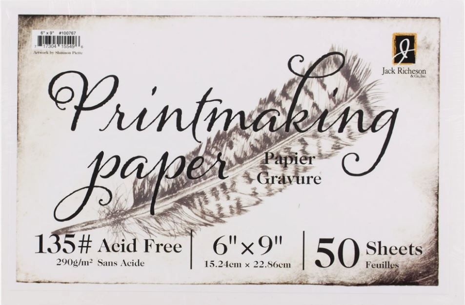 Richeson Printmaking Paper #135 15shts 9"x 12"