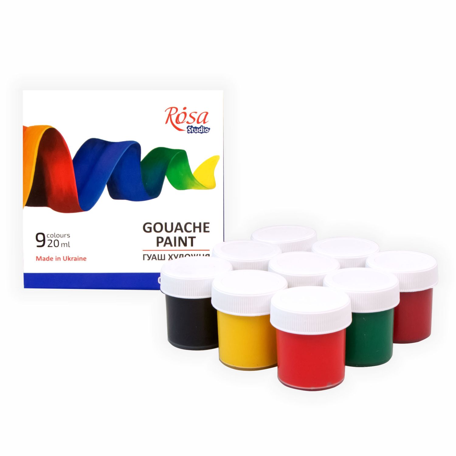 Rosa Gouache Paint 9 x 20ml Colour Classic Set