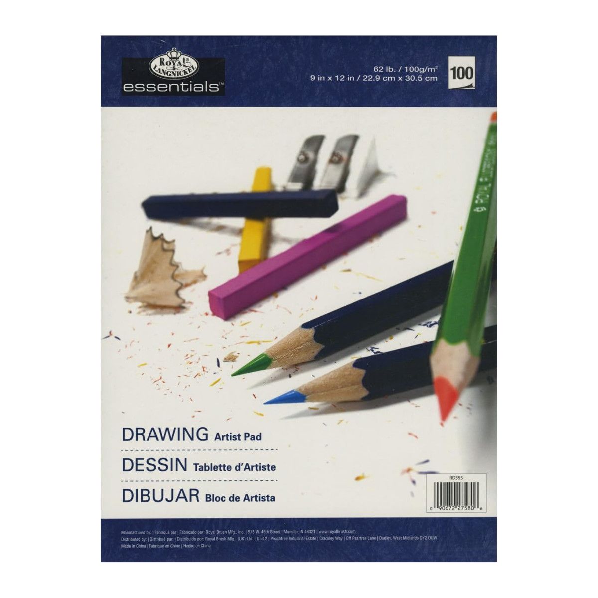Royal &amp; Langnickel Drawing Artist Pad 9"x12" (60lb) 100 sht