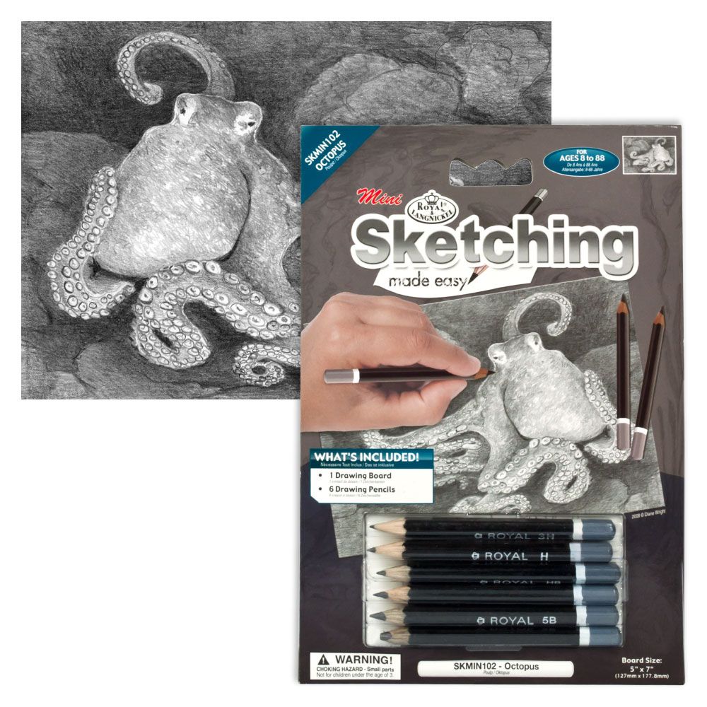 Royal &amp; Langnickel Mini Sketching Made Easy Octopus