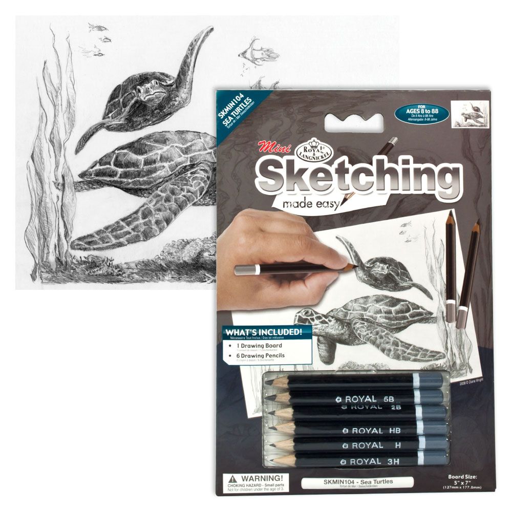 Royal &amp; Langnickel Mini Sketching Made Easy Sea Turtles