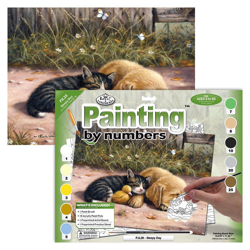 Royal &amp; Langnickel Paint By Numbers Sleepy Day
